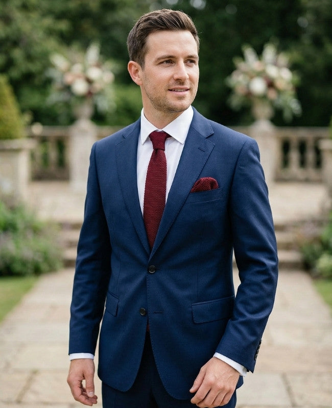 Cravate Rouge n°1 Homme en Tricot «Léon»