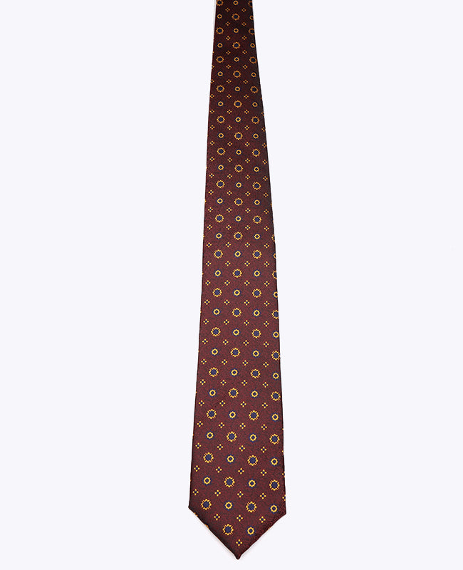 Cravate Rouge n°1 à Motifs Homme en Polyester «Edmond»