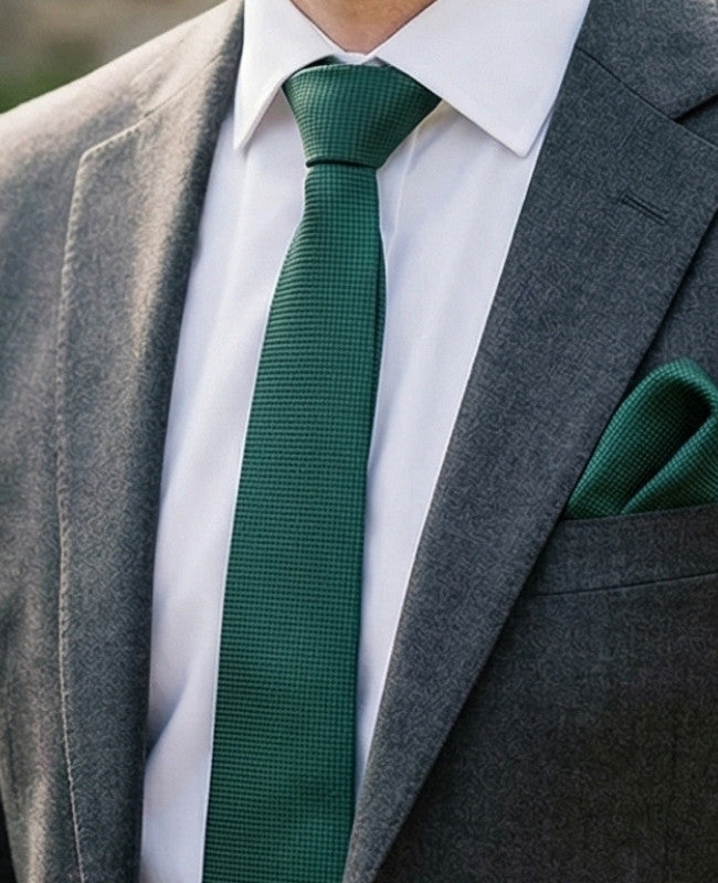 Cravate Vert n°2 Homme en Polyester «Martin»