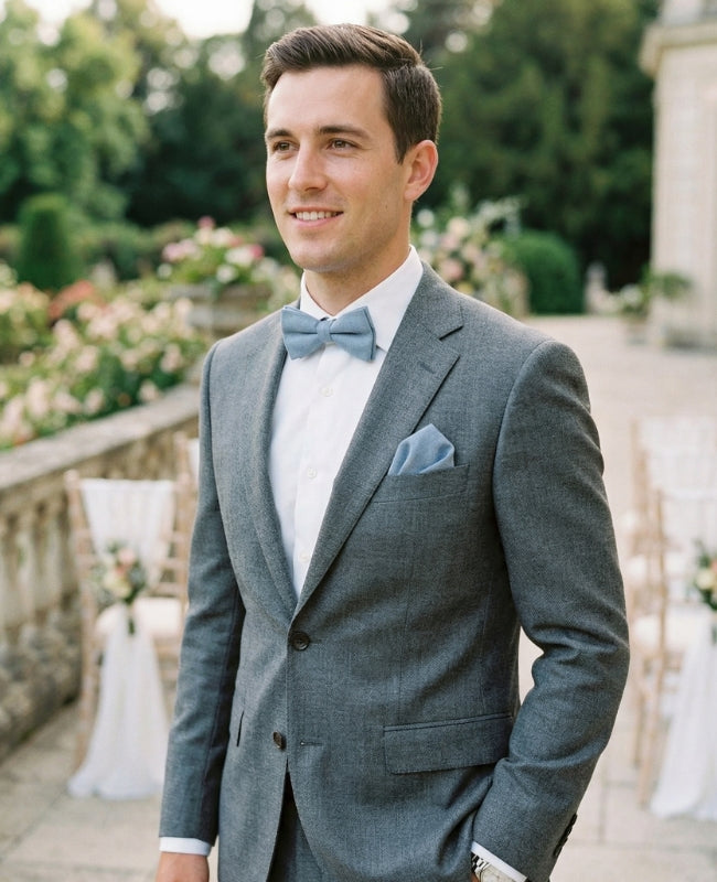 Noeud Papillon Bleu n°2 Homme en Coton «Edgard»
