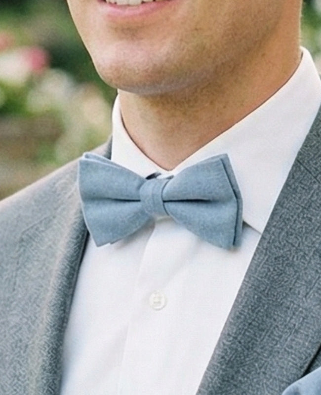Noeud Papillon Bleu n°2 Homme en Coton «Edgard»