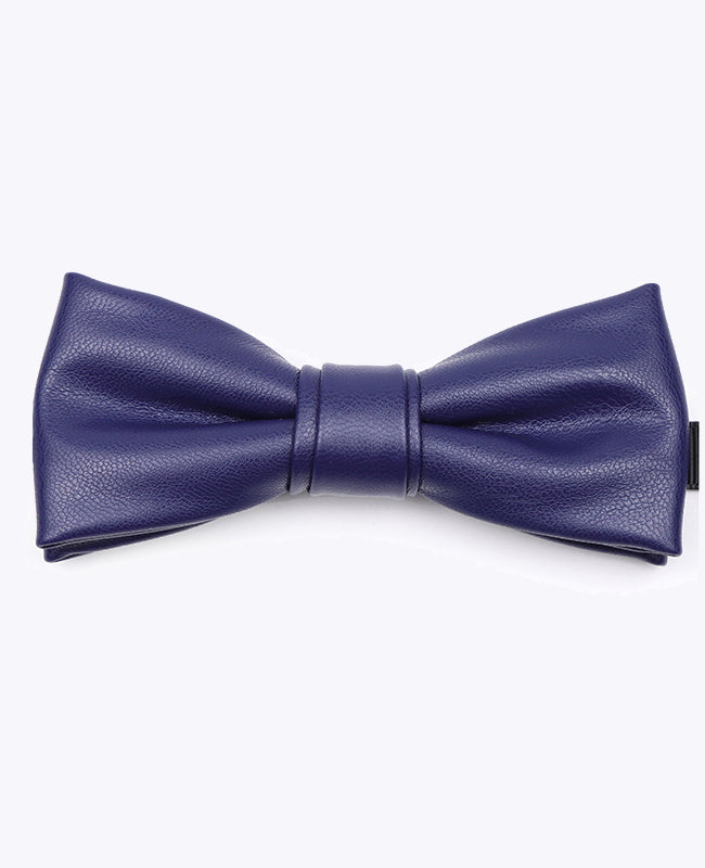 Noeud Papillon Bleu Roi Homme en Cuir «Achille»