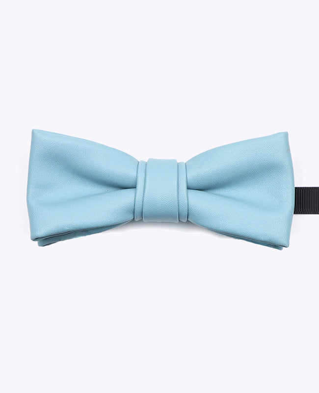 Noeud Papillon Bleu Ciel Homme en Cuir «Achille»