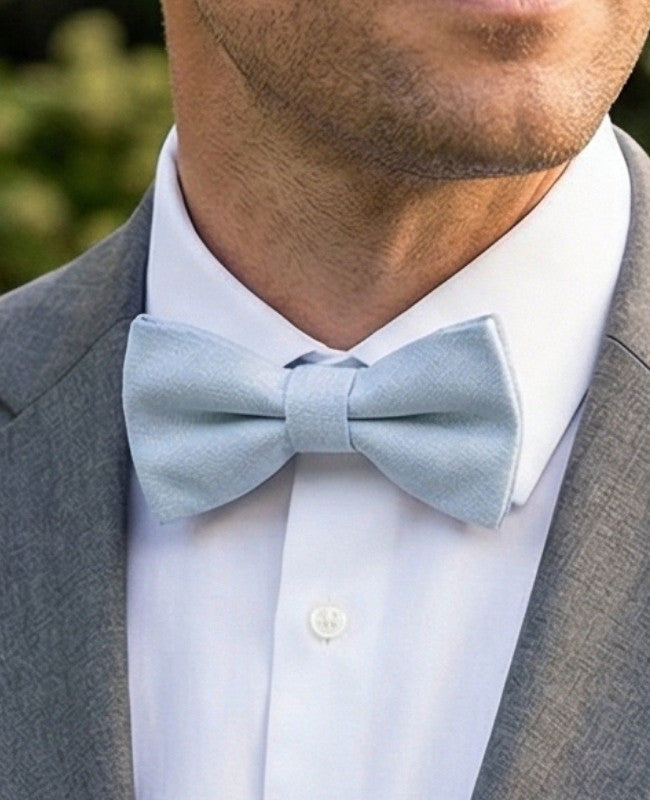 Noeud Papillon Bleu n°6 Homme en Lin «Basile»
