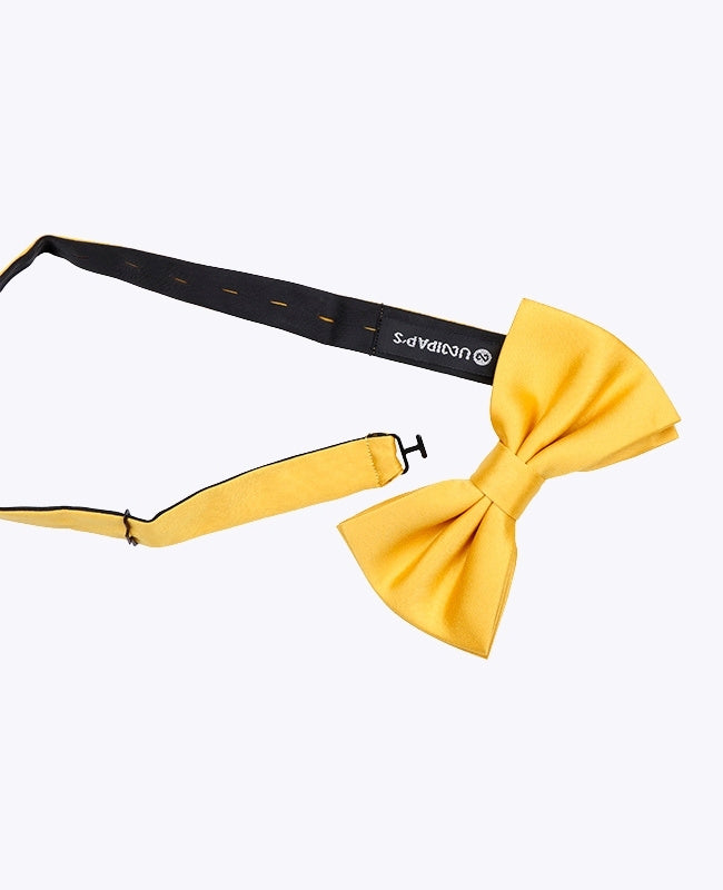 Noeud Papillon Jaune n°1 Homme en Polyester «Anatole»