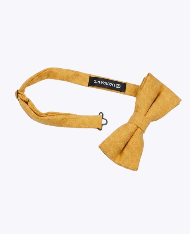 Noeud Papillon Jaune n°1 Homme en Effet Velours «Simon»