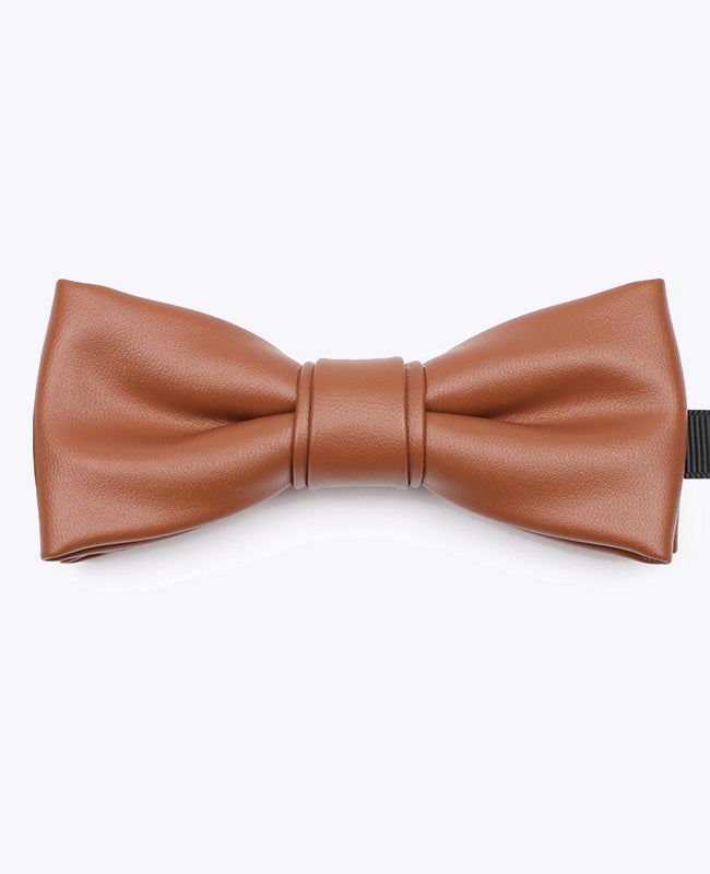 Noeud Papillon Marron Homme en Cuir «Achille»