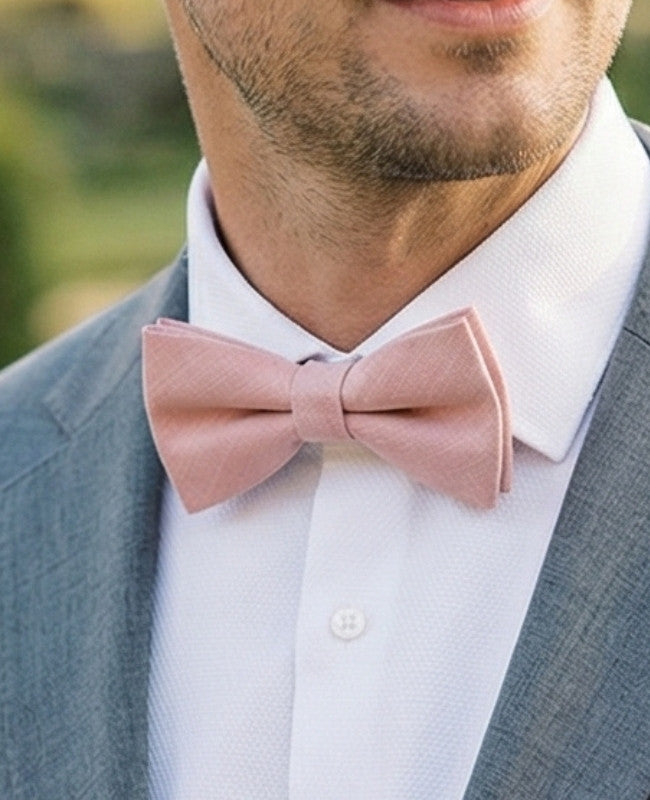 Noeud Papillon Rose n°2 Homme en Coton «Oscar»