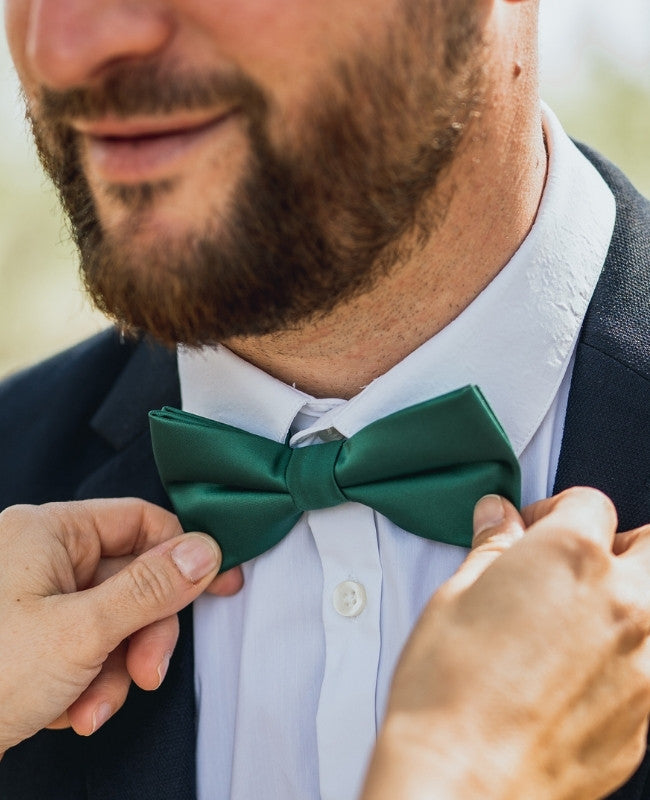 Noeud Papillon Vert n°1 Homme en Polyester «Jules»