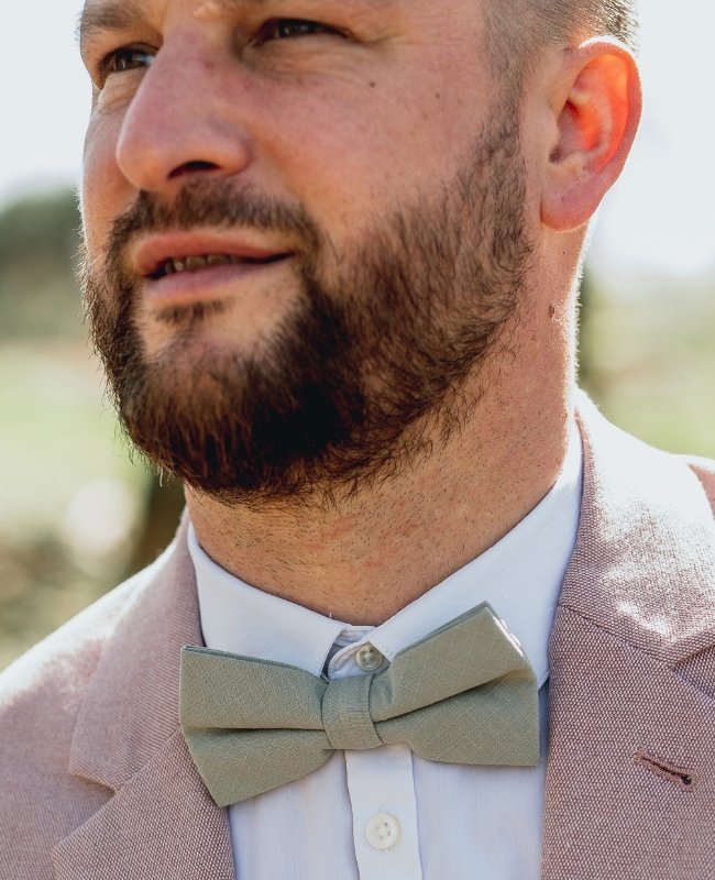 Noeud Papillon Vert n°2 Homme en Coton «Oscar»