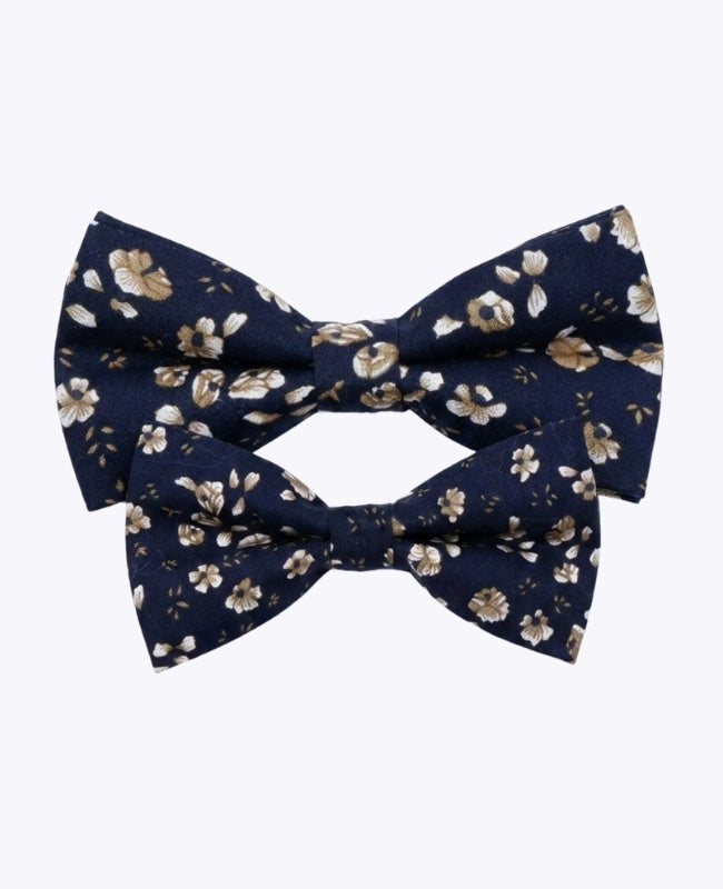 Noeuds Papillon Liberty Bleu n°13 Père & Fils en Coton «Gaspard»