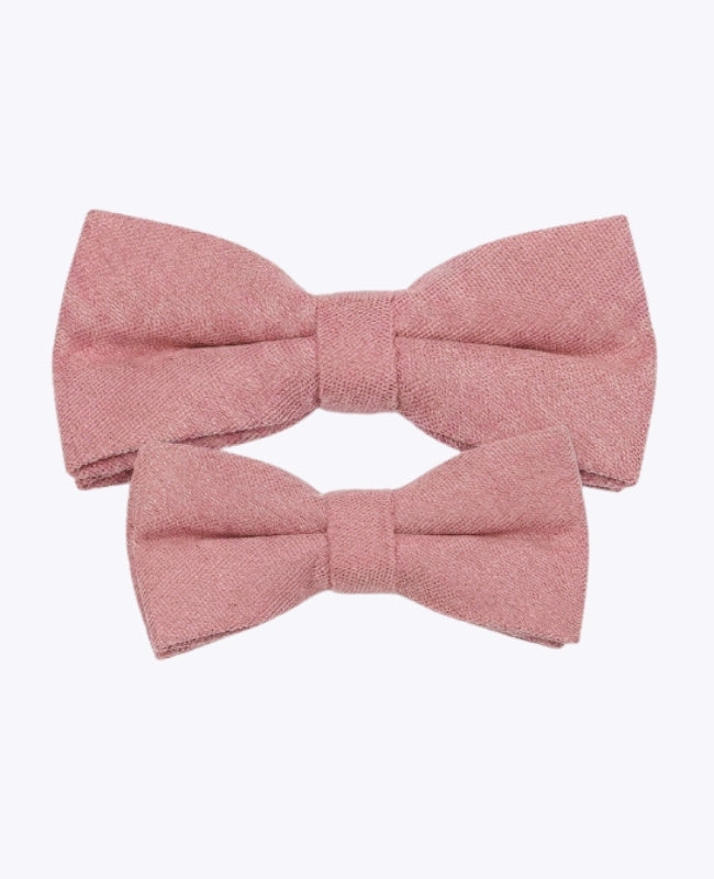 Noeuds Papillon Rose n°2 Père & Fils en Effet Velours «Simon»