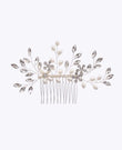 Peigne Fleuri Argent n°1 Femme «Élise»