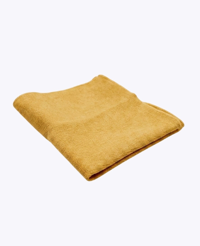 Pochette de Costume Jaune n°1 en Effet Velours «Simon»