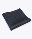 Pochette de Costume Vert à Motifs en Polyester «Edmond»