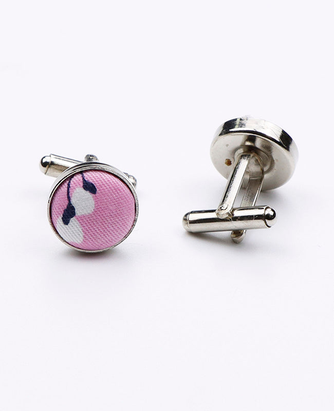 Boutons de Manchette Liberty Rose n°2 en Coton | Gaspard - Unipap's