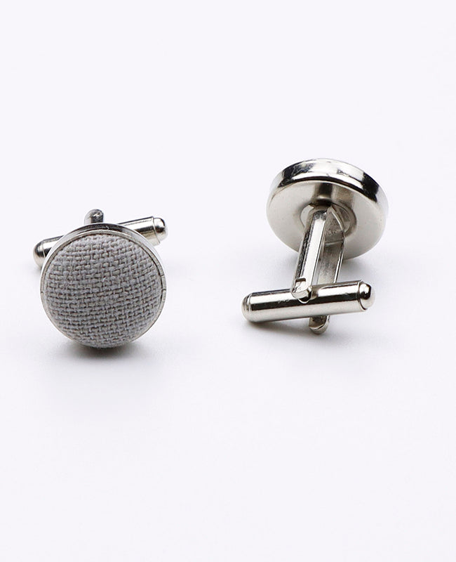 Boutons de Manchette Gris n°3 Homme en Coton | Edgard | Unipap's