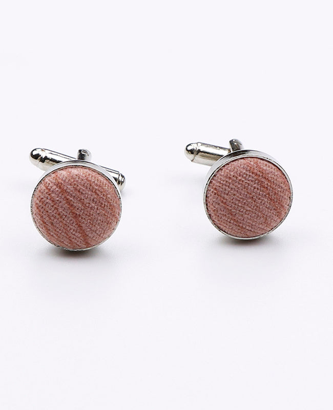 Boutons de Manchette Rose en Polyester | Augustin - Unipap's