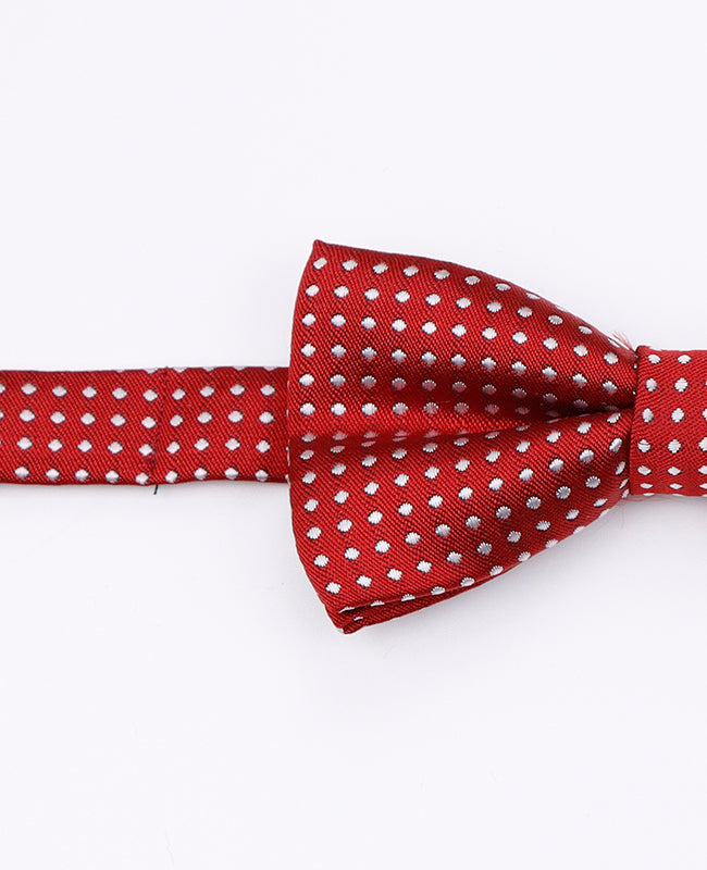 Noeud Papillon Rouge n°2 à Pois Enfant en Polyester | Louis - Unipap's