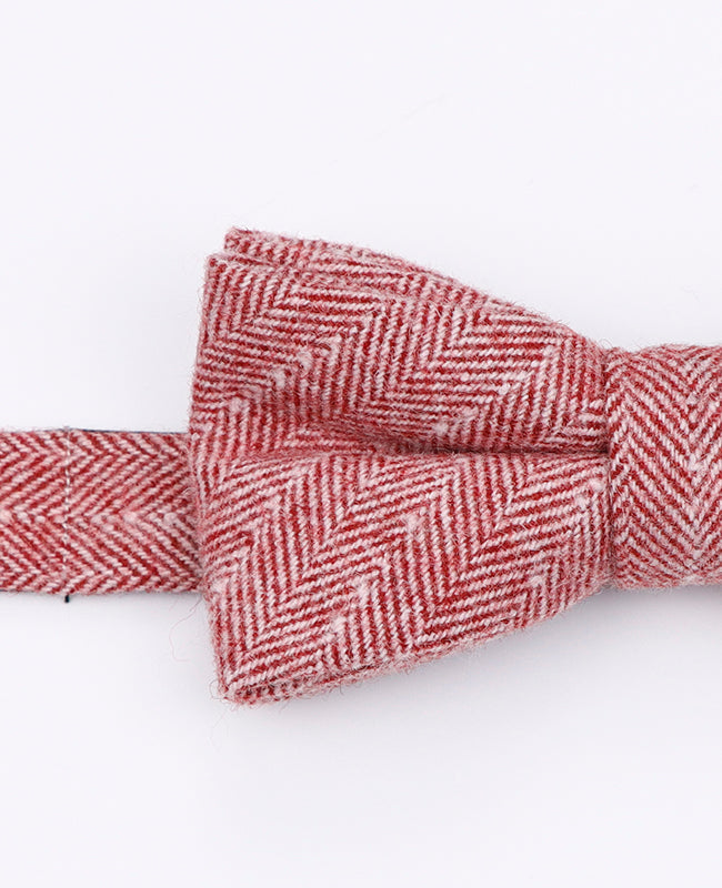 Noeud Papillon Rouge n°1 Homme en Laine | Claude - Unipap's