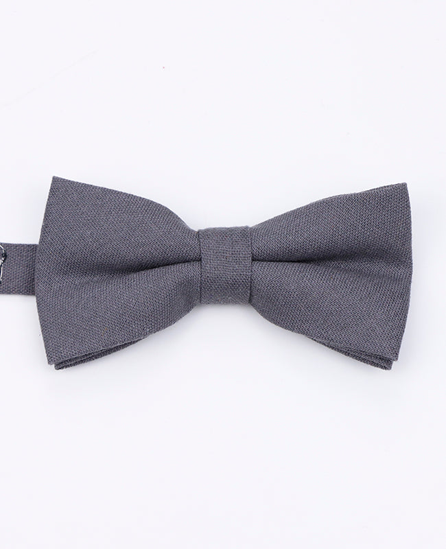 Noeud Papillon Gris Homme en Lin | Basile - Unipap's