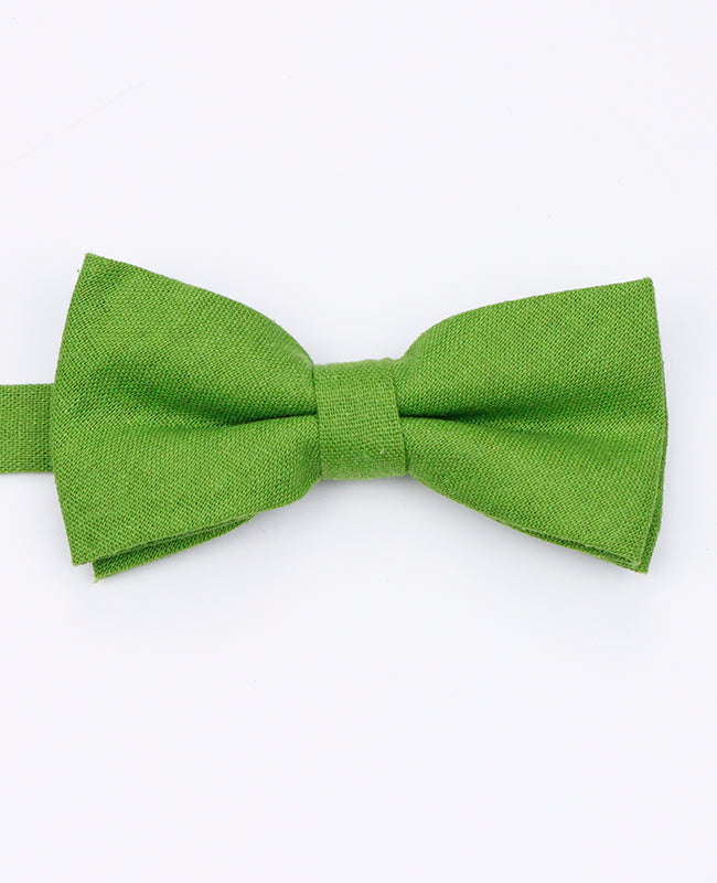 Noeud Papillon Vert n°4 Homme en Lin | Basile - Unipap's