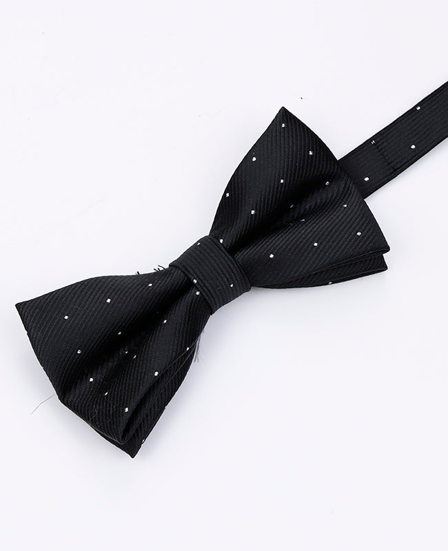 Noeud Papillon Noir à Pois Homme en Polyester | Georges - Unipap's