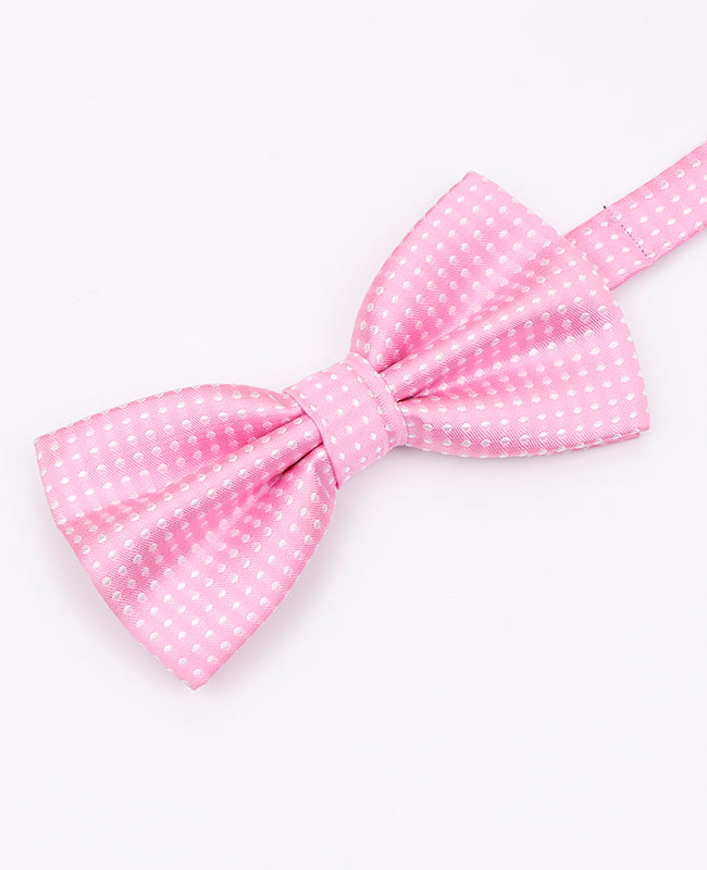 Noeud Papillon Rose n°1 à Pois Homme en Polyester | Louis - Unipap's