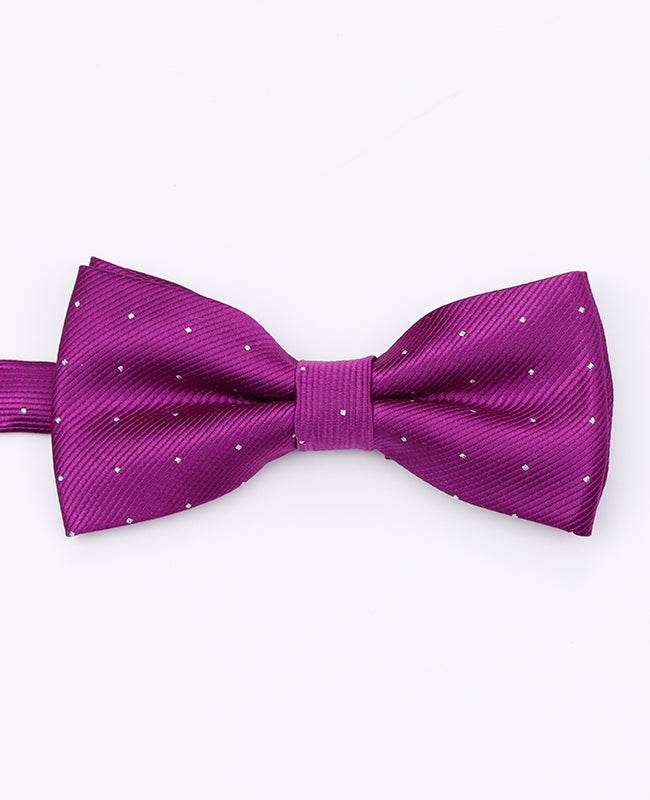 Noeud Papillon Violet à Pois Homme en Polyester | Georges - Unipap's