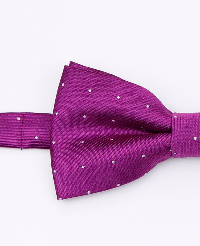 Noeud Papillon Violet à Pois Homme en Polyester | Georges - Unipap's