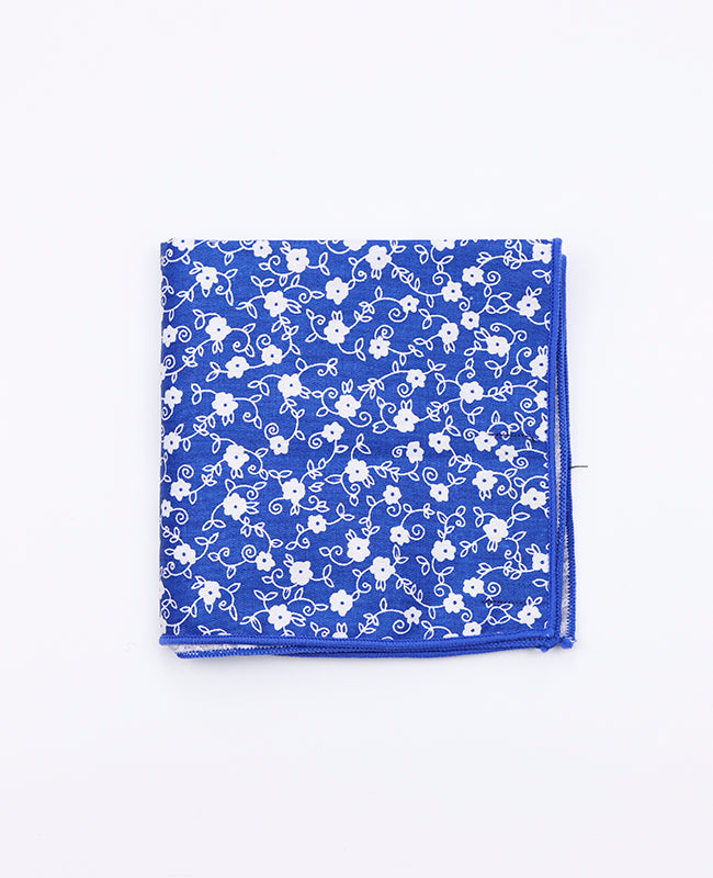 Pochette de Costume Liberty Bleu n°6 en Coton | Gaspard - Unipap's