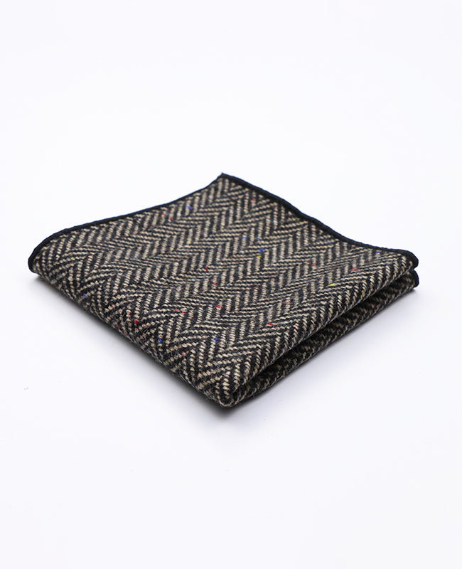 Pochette de Pochette Tartan Gris n°2 en Laine | Norbert - Unipap's