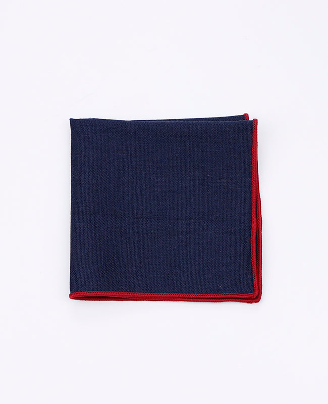 Pochette de Costume Bleu n°5 en Lin | Basile - Unipap's