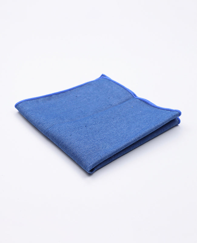 Pochette de Costume Bleu n°5 en Coton | Edgard - Unipap's