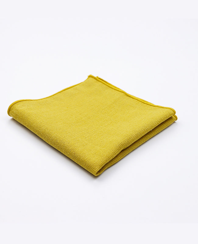Pochette de Costume Jaune Homme en Coton | Edgard | Unipap's