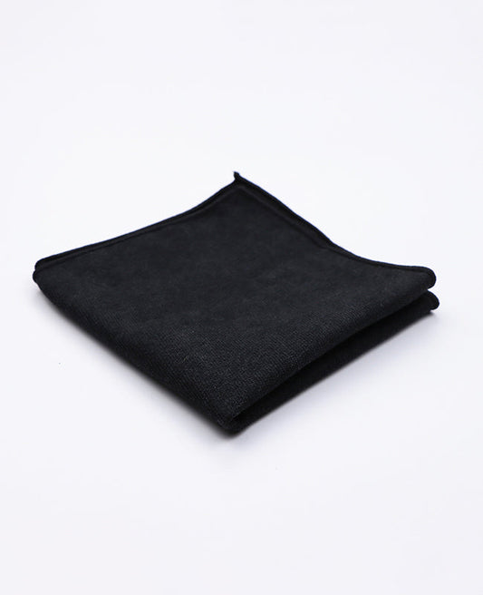 Pochette de Costume Noir en Effet Velours | Simon - Unipap's